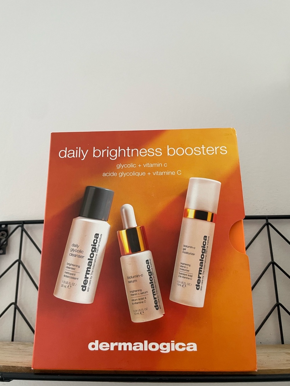 Dermalogica Brightening Skincare Trio in Orange and Gold
